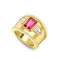 Pink Spinel Bombé Ring