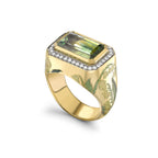 Bi-Colour Tsavorite Winter to Spring Ring