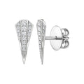 Diamond Quiver Stud Earrings
