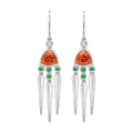 Orange & Green Garnet Daydreamer Earrings