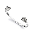 Diamond Skull and Snake Small Bangle