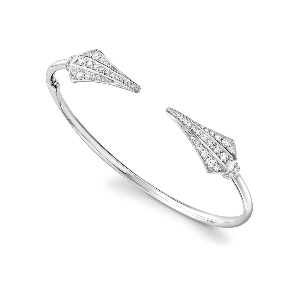 Diamond Quiver Torque Bangle