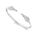 Diamond Quiver Torque Bangle