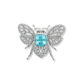 Paraiba Tourmaline and Diamond Bee Brooch
