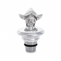 Silver Dutch Cap Skull Decanter Stopper