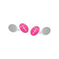 TF Pink Enamel Oval Cufflinks