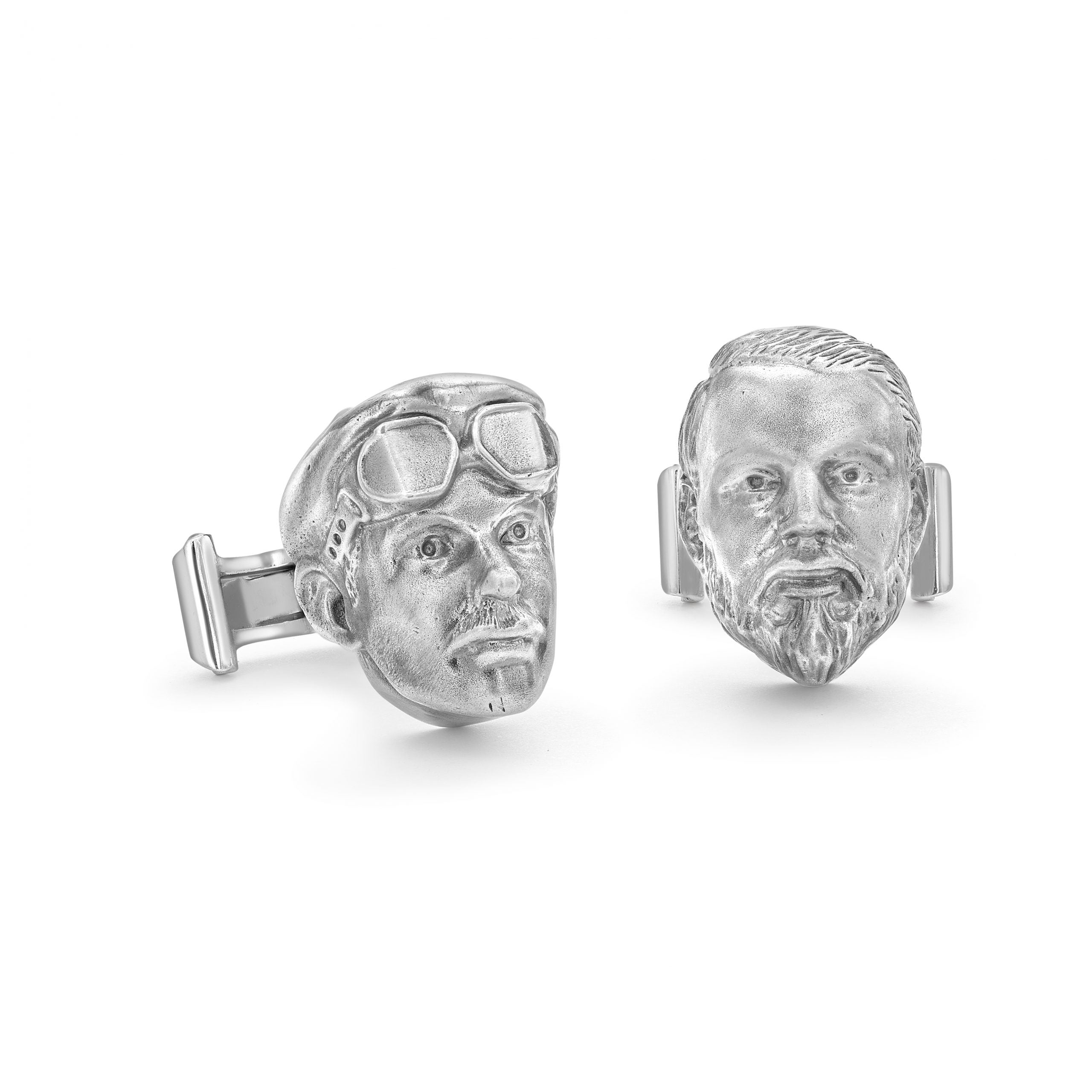 Silver Rolls & Royce Portrait Cufflinks