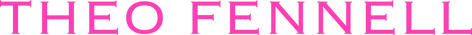 Text 'THEO FENNEL' in pink