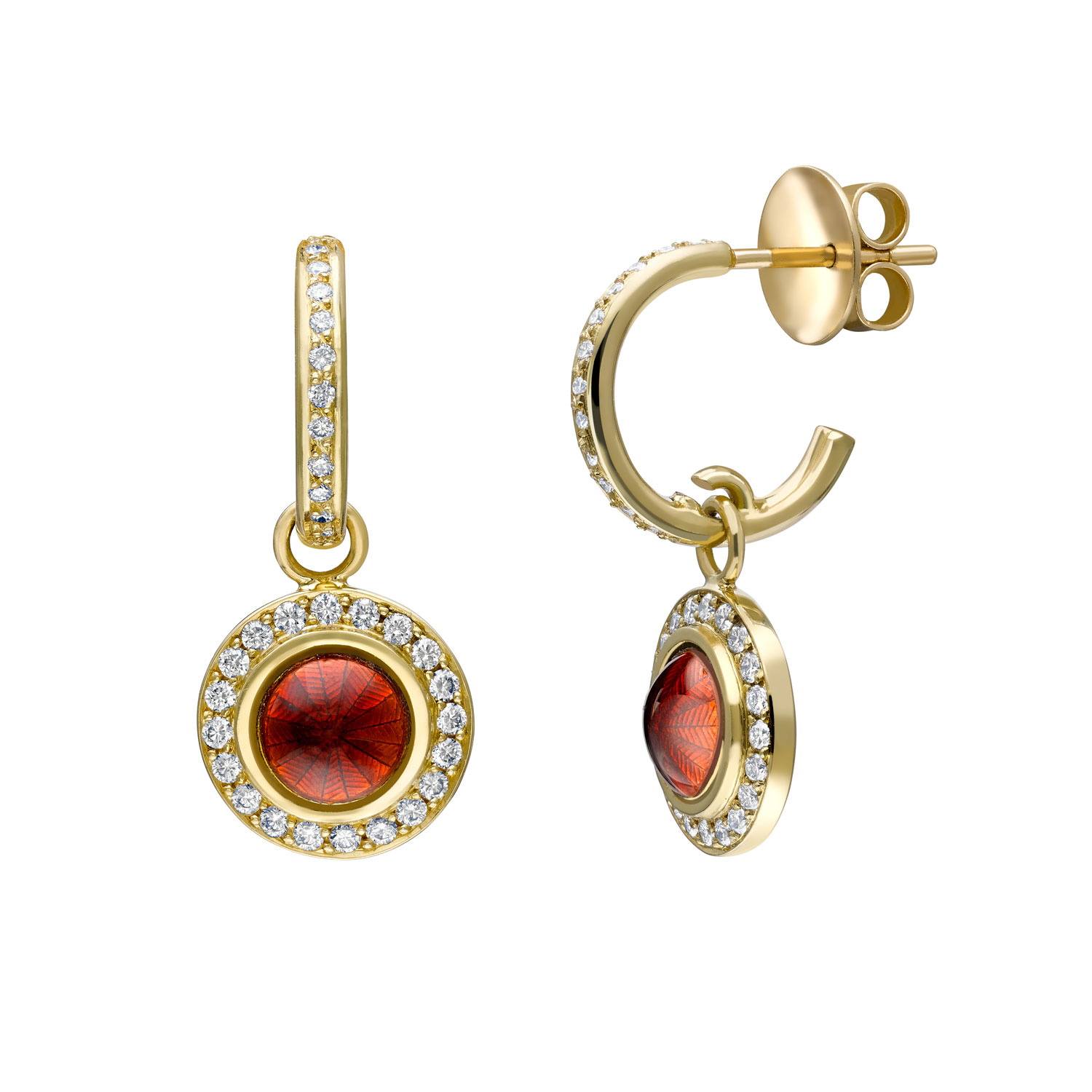 Theo Fennell whip disc diamond earrings – Coco Clara