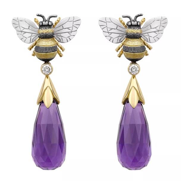 A pair of Fennellium diamond hoop earrings by Theo Fennell on artnet
